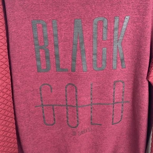 Black Gold By Gabucci Red Pullover Sweatshirt Size 42 - Picture 2 of 5
